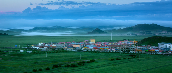 夏天-内蒙古-草原-乌兰布统-小红山 图片素材