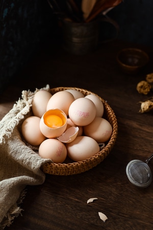 美食-鸡蛋-打蛋-筐-静物 图片素材
