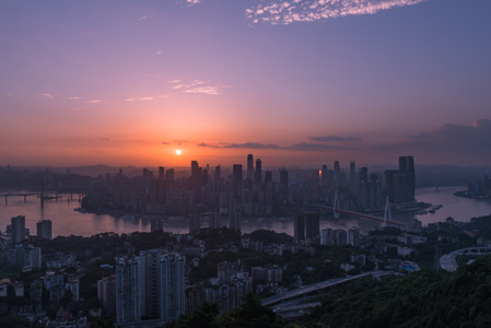haida滤镜签约-日落-建筑-城市-风光 图片素材