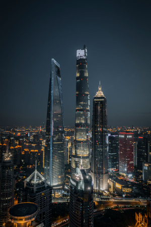 haida滤镜签约-上海市-陆家嘴-都市-建筑 图片素材