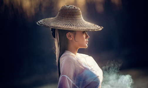 古装人像-情绪人像-环境人像-女人-女性 图片素材