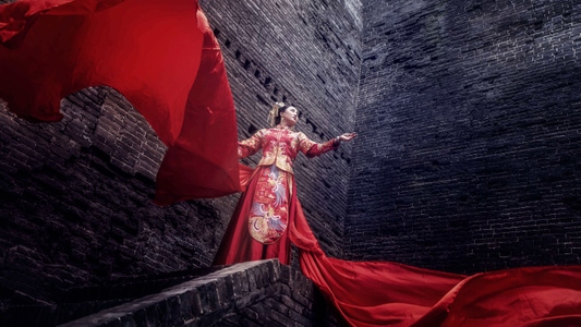 环境人像-秀禾-女人-女性-美女 图片素材