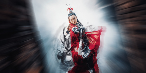 环境人像-古装人像-意境人像-女人-女性 图片素材