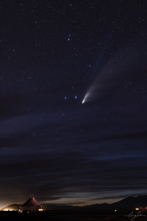 haida滤镜签约-风光-风景-星空-彗星 图片素材