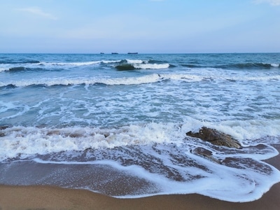 秦皇岛市-手机随拍-尘世烟火-海浪🌊-自然 图片素材