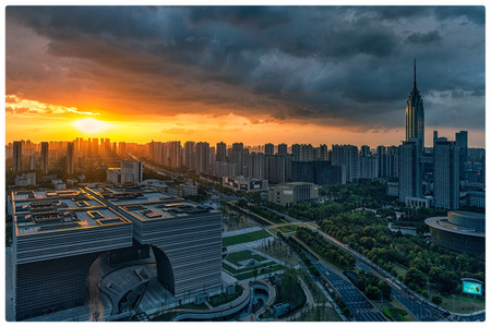 常州市-我要上封面-城市风光-夜幕下-城市 图片素材