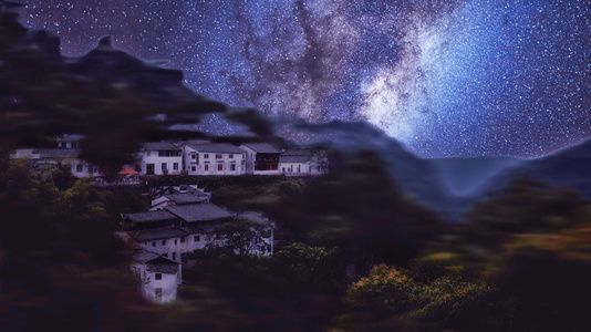 风光-徽州-风光-银河-星空 图片素材
