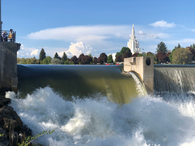 手机摄影-旅拍-街拍-美国-格兰水坝 图片素材