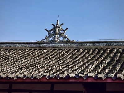 手机摄影-你好2020-旅拍-古迹-屋顶 图片素材