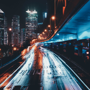 看你的城市-风光-夜景-城市-道路 图片素材