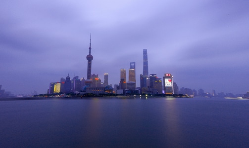 城市-建筑-风光-上海市-你好2020 图片素材