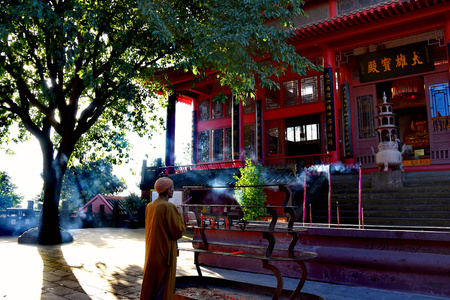 宜宾市-长宁县-佛来山-旅游胜地-西明禅寺 图片素材