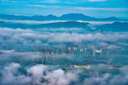 宜宾市-长宁县-佛来山-朝霞-晨韵 图片素材