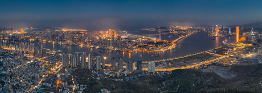 玲珑世界-海岸线-夜色-风光-城市色彩 图片素材