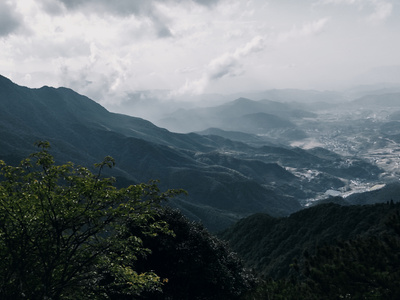 武功山-风景-山-夕阳-自然 图片素材