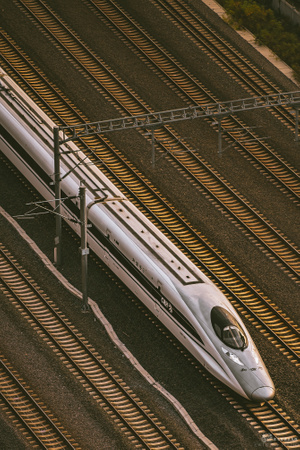 交通工具-火车-铁路-逆光-火车 图片素材