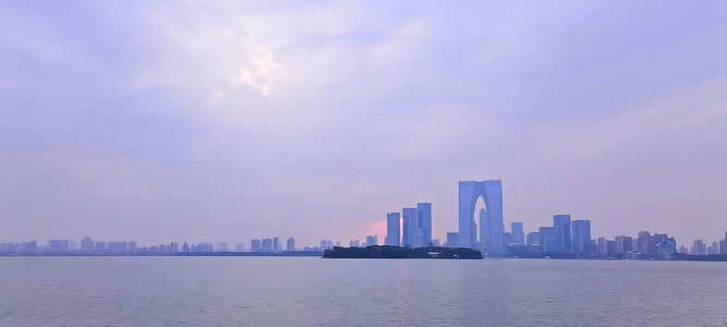 金鸡湖-苏州-金鸡湖-城市-城市风光 图片素材