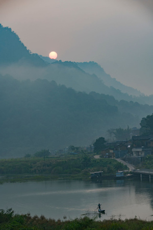 日出日落-老家-尼康-风光-风景 图片素材