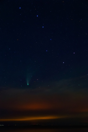 星空-彗星-日落-看海-自然 图片素材