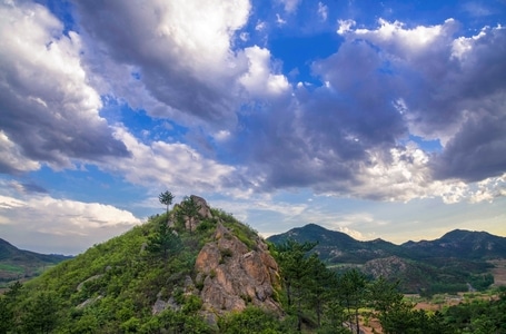 地貌-丘陵-大山-风光-朝阳县 图片素材