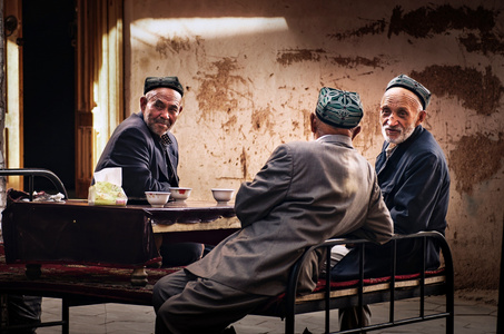 摄影-haida滤镜签约-新疆-喀什-老人 图片素材