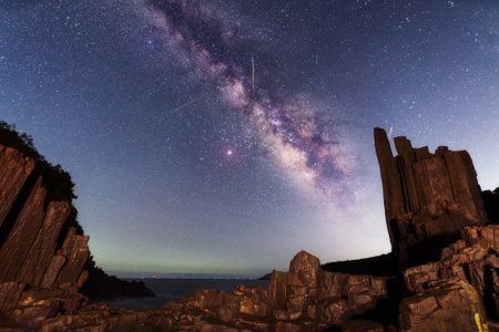 流星雨-银河-自然风景-风光-自然 图片素材