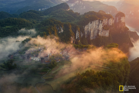 自然-湘西土家族苗族自治州-色彩-风景-村落 图片素材