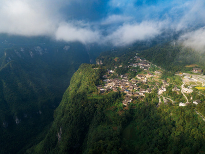 七工匠-村落-色彩-风景-云海 图片素材