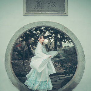 宁波市-荷花-汉服-古风-女生 图片素材