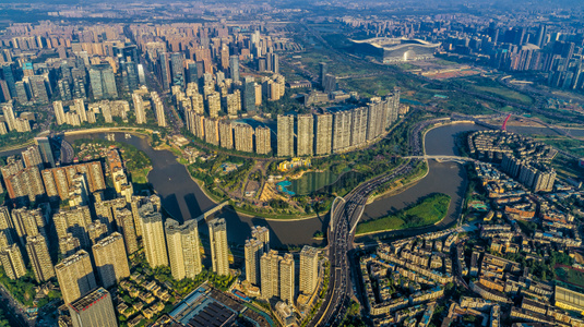 旅途-我要上封面-航拍风光-看你的城市-城市天际线 图片素材