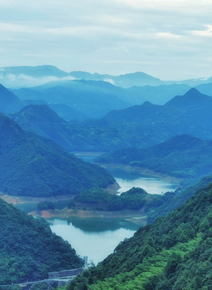 宁德市-水库-山-自然-风光 图片素材