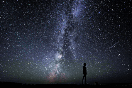 haida滤镜签约-远方-旅行-夜景-星星 图片素材