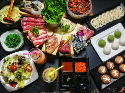 重庆-构图-烤肉-旅行-美食 图片素材