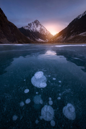 新疆-自然-风光-雪山-湖 图片素材