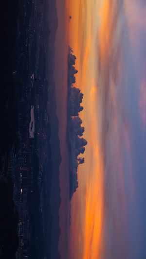 风光-晚霞-梧桐山-深圳-风景 图片素材