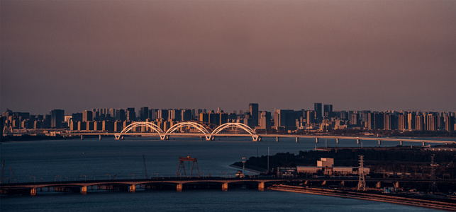 杭州-桥梁-自然风光-风景-城市 图片素材