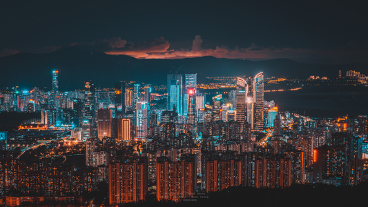 日落-建筑-城市-风光-云 图片素材