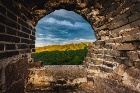 晨光-日出-晚霞-古建筑-蜿蜒 图片素材