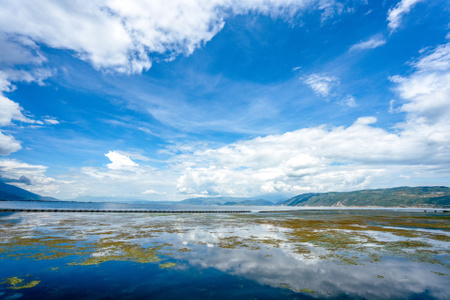 蓝调-洱海-丽江-玉龙雪山-自然风光 图片素材