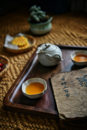随拍-静物-茶水-茶具-书 图片素材
