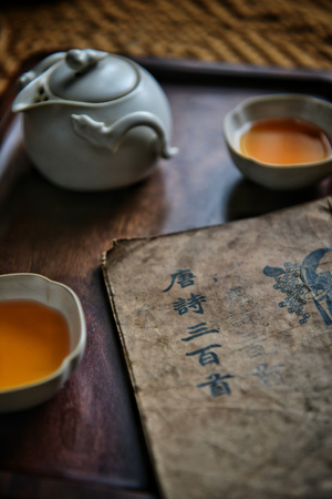 随拍-静物-茶水-茶具-书 图片素材