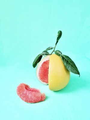 上海市-清新-柚子-水果-果实 图片素材