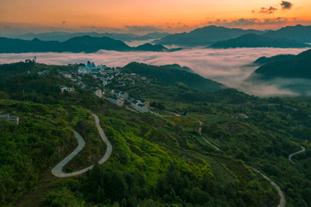 云海-户外-视角-家园-自然 图片素材