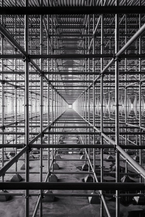 建筑-空间-建筑-脚手架-钢管脚手架 图片素材