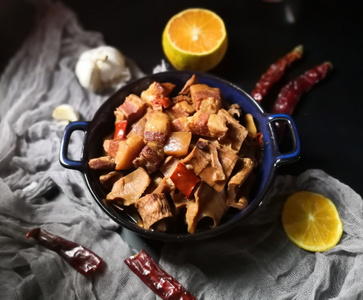 毛笋干烧肉-好吃-美味-静物摄影-美食 图片素材