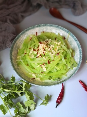 静物拍摄-凉拌-美食-食物-莴笋凉拌 图片素材