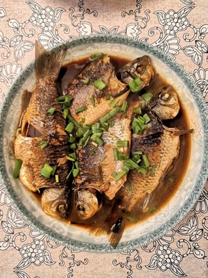 宅家-静物拍摄-鲫鱼-美食-食物 图片素材