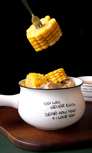 静物拍摄-玉米-排骨-汤-食物 图片素材