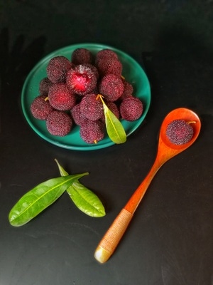 静物拍摄-杨梅-酸酸甜甜-水果-食物 图片素材