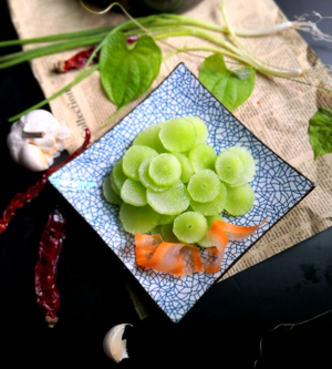 静物摄影-碟子-小炒-夏天-清凉 图片素材
